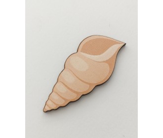 Κοχύλι #1 εκτύπωση σε ξύλο Κοχύλι #1 εκτύπωση σε ξύλο