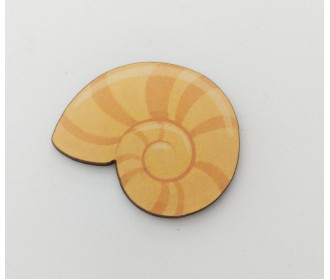 Κοχύλι #2 εκτύπωση σε ξύλο Κοχύλι #2 εκτύπωση σε ξύλο