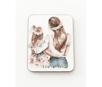 Ξύλινο διακοσμητικό Family  #1 Ξύλινο διακοσμητικό Family  #1