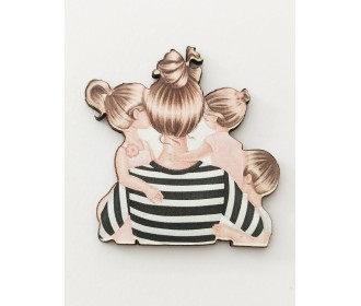 Ξύλινο διακοσμητικό Family  #3 Ξύλινο διακοσμητικό Family  #3