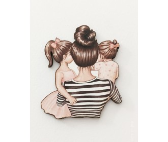 Ξύλινο διακοσμητικό Family  #4 Ξύλινο διακοσμητικό Family  #4