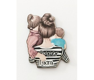 Ξύλινο διακοσμητικό Family  #5 Ξύλινο διακοσμητικό Family  #5