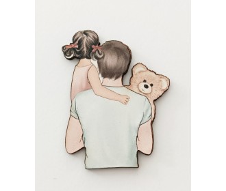 Ξύλινο διακοσμητικό Family  #11