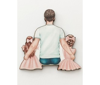 Ξύλινο διακοσμητικό Family  #12