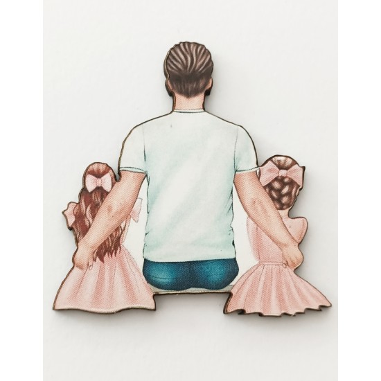 Ξύλινο διακοσμητικό Family #12 Ξύλινο διακοσμητικό Family #12