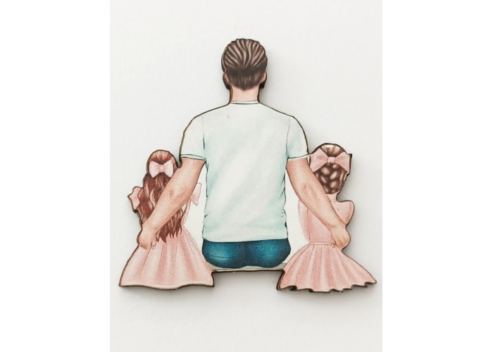 Ξύλινο διακοσμητικό Family #12 Ξύλινο διακοσμητικό Family #12