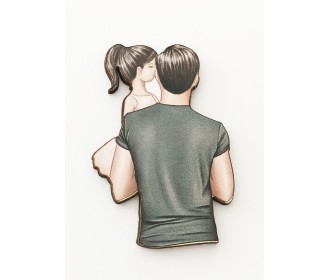 Ξύλινο διακοσμητικό Family  #16