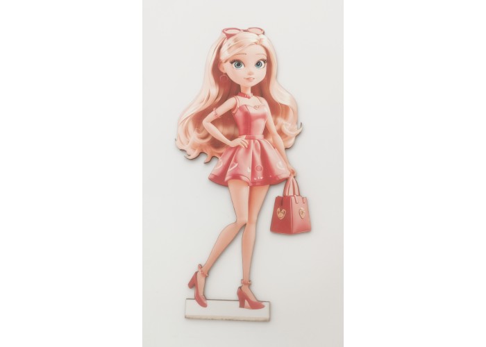 Ξύλινο Διακοσμητικό Barbie #14