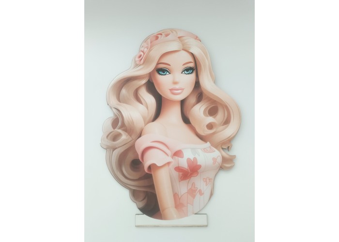 Ξύλινο Διακοσμητικό Barbie #16