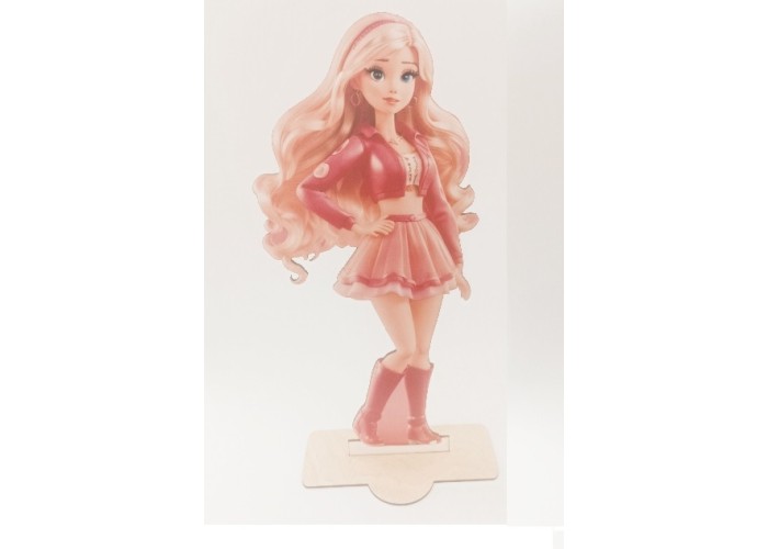Ξύλινο Διακοσμητικό Barbie #17