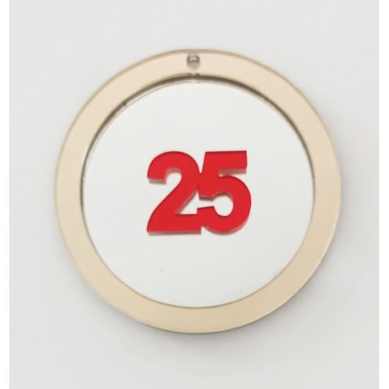 Διακοσμητικό στοιχείο Plexiglass 9cm 2025 #5 Διακοσμητικό στοιχείο Plexiglass 9cm 2025 #5