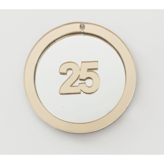 Διακοσμητικό στοιχείο Plexiglass 9cm 2025 #5 Διακοσμητικό στοιχείο Plexiglass 9cm 2025 #5