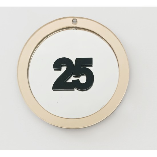 Διακοσμητικό στοιχείο Plexiglass 9cm 2025 #5 Διακοσμητικό στοιχείο Plexiglass 9cm 2025 #5