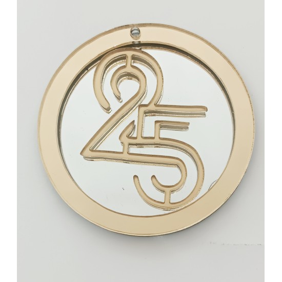 Διακοσμητικό στοιχείο Plexiglass 9cm 2025 #12 Διακοσμητικό στοιχείο Plexiglass 9cm 2025 #12