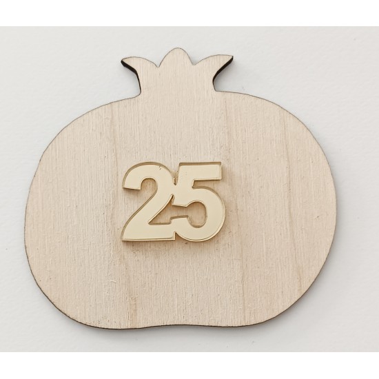 Ρόδι ξύλινο & Plexiglass 9cm 2025 #12 Ρόδι ξύλινο & Plexiglass 9cm 2025 #12