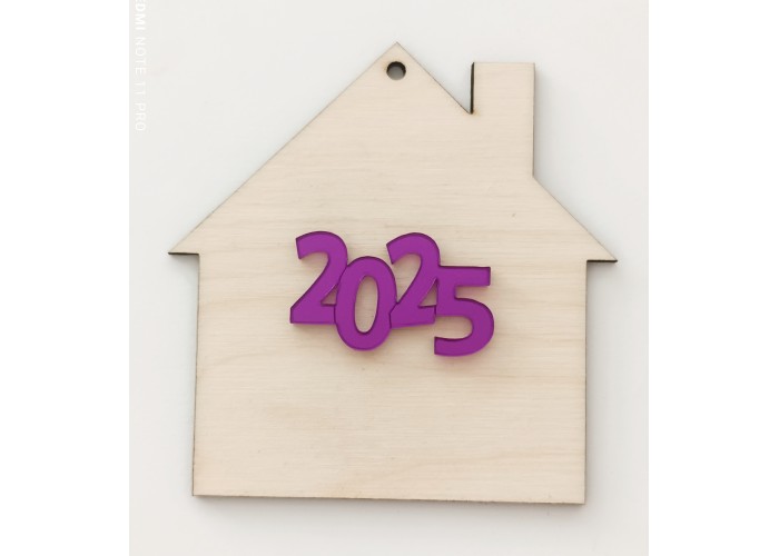 Σπιτάκι διακοσμητικό 9cm ξύλινο & Plexiglass 2026 # 10 Σπιτάκι διακοσμητικό 9cm ξύλινο & Plexiglass 2026 # 10