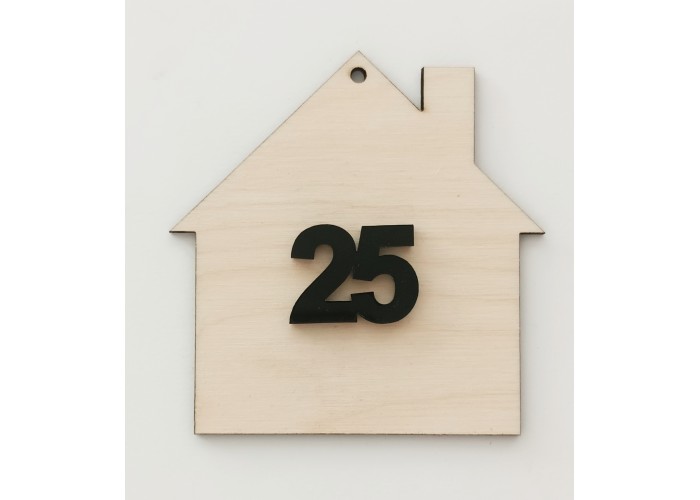 Σπιτάκι διακοσμητικό 9cm ξύλινο & Plexiglass 2026 # 17 Σπιτάκι διακοσμητικό 9cm ξύλινο & Plexiglass 2026 # 17