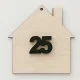 Σπιτάκι διακοσμητικό 9cm ξύλινο & Plexiglass 2026 # 17 