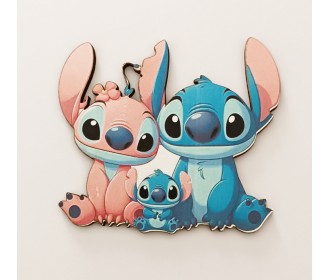 Ξύλινο διακοσμητικό Stitch #7 Ξύλινο διακοσμητικό Stitch #7