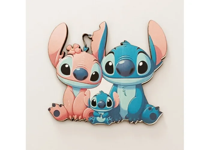 Ξύλινο διακοσμητικό Stitch #7
