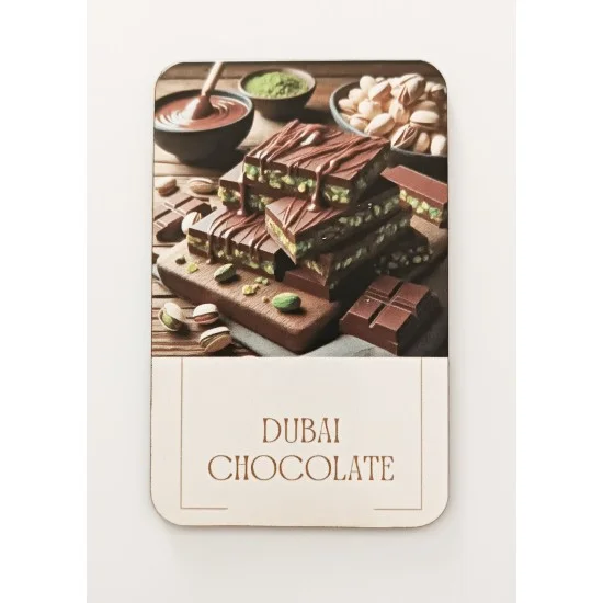 Ξύλινο διακοσμητικό Dubai Chocolate