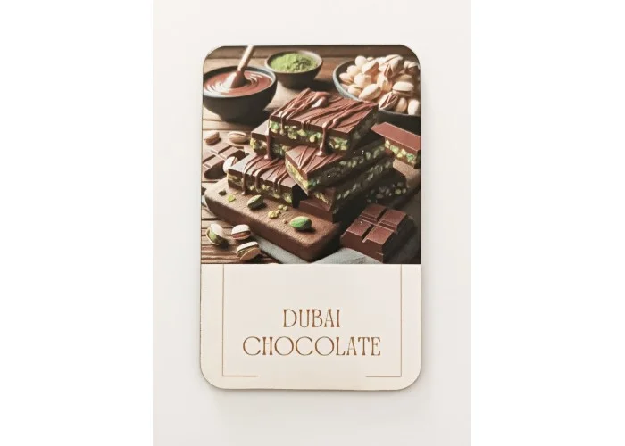 Ξύλινο διακοσμητικό Dubai Chocolate