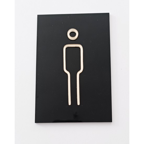 Ταμπέλα σήμανσης WC Plexiglass 15cn x 10cm Ταμπέλα σήμανσης WC Plexiglass 15cn x 10cm