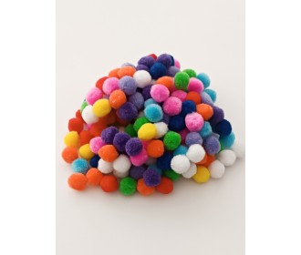 Πομ Πομ πολύχρωμο 1cm 200τεμ Πομ Πομ πολύχρωμο 1cm 200τεμ
