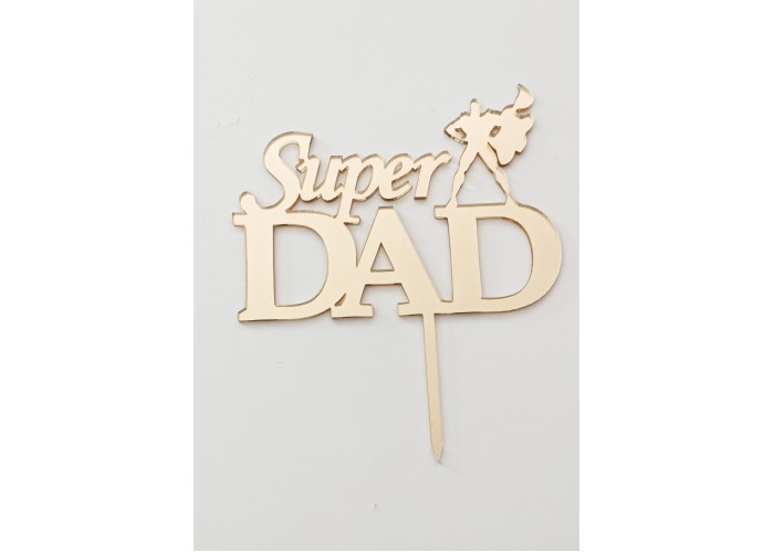 Cake topper Super Dad 