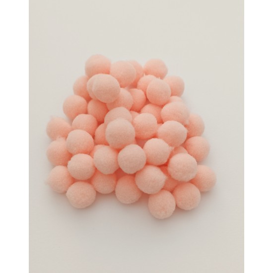 Πομ Πομ Βaby Pink 1.5cm 100τεμ