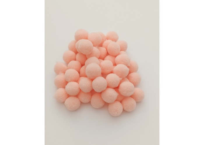 Πομ Πομ Βaby Pink 1.5cm 100τεμ