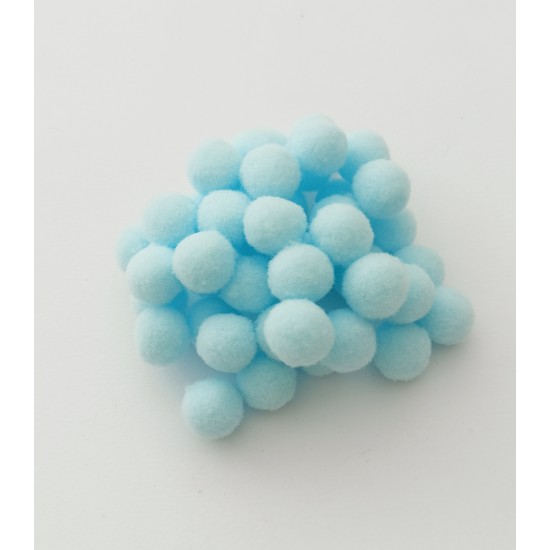Πομ Πομ Βaby Blue 1.5cm 100τεμ