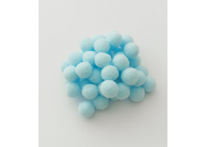 Πομ Πομ Βaby Blue 1.5cm 100τεμ