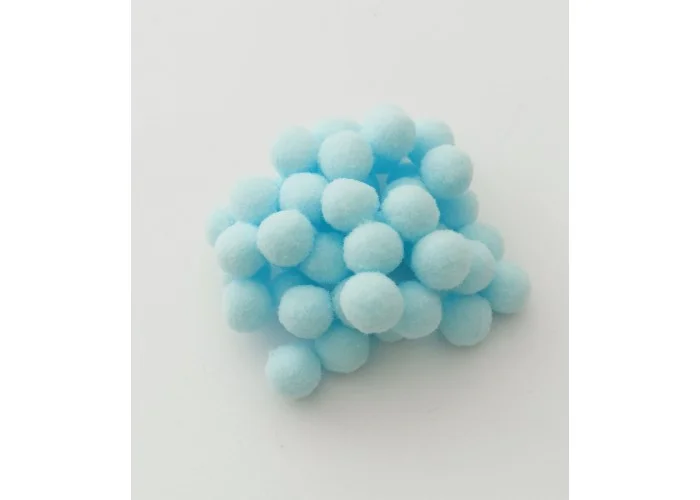 Πομ Πομ Βaby Blue 1.5cm 100τεμ