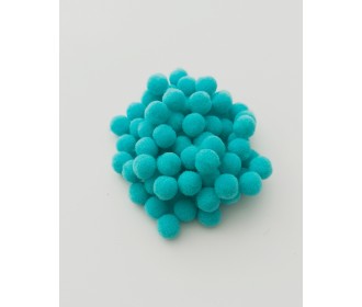 Πομ Πομ Tιρκουάζ 1cm - 100τεμ