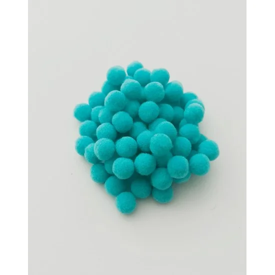 Πομ Πομ Tιρκουάζ 1cm - 100τεμ