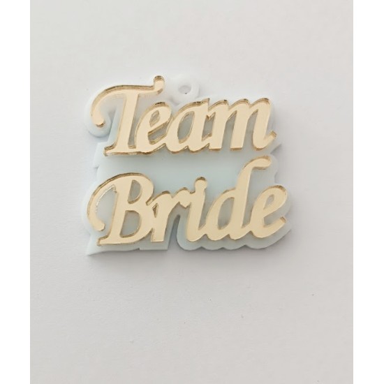 Plexiglass διακοσμητικό Τeam Bride 5cm Plexiglass διακοσμητικό Τeam Bride 5cm