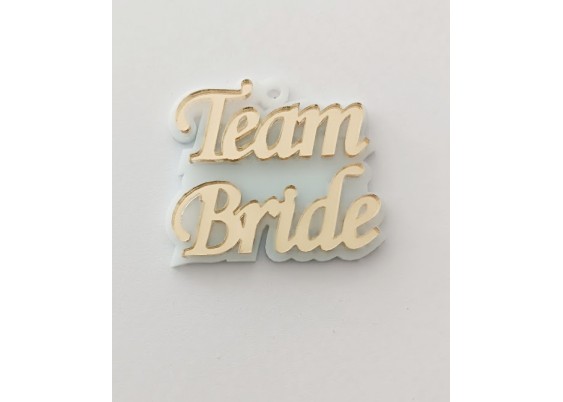 Plexiglass διακοσμητικό Τeam Bride 5cm Plexiglass διακοσμητικό Τeam Bride 5cm