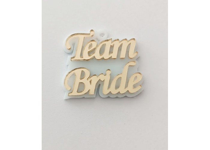 Plexiglass διακοσμητικό Τeam Bride 5cm Plexiglass διακοσμητικό Τeam Bride 5cm