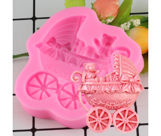 Καλούπι σιλικόνης καρότσι μωρού Καλούπι σιλικόνης καρότσι μωρού