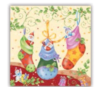 Χαρτοπετσέτα decoupage 33X33 Christmas boots