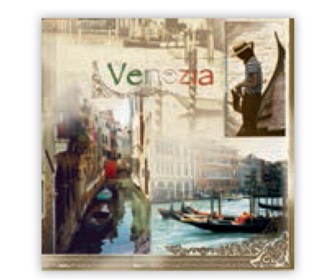 Χαρτοπετσέτα decoupage 33X33 Venezia Χαρτοπετσέτα decoupage 33X33 Venezia