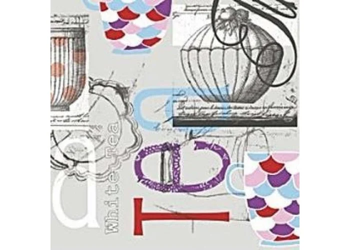 Χαρτοπετσέτα decoupage 33X33 tea