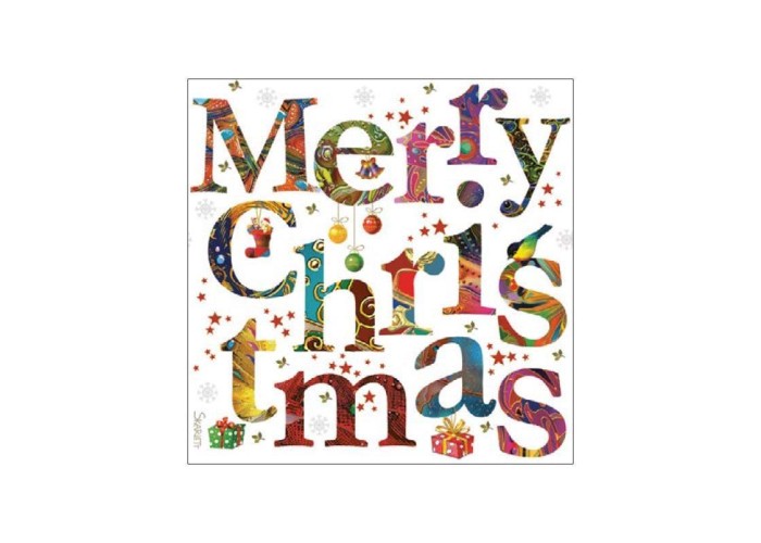Χαρτοπετσέτα decoupage 33X33 merry christmas Χαρτοπετσέτα decoupage 33X33 merry christmas