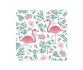 Χαρτοπετσέτα decoupage 33x33  φλαμίνγκο Χαρτοπετσέτα decoupage 33x33  φλαμίνγκο
