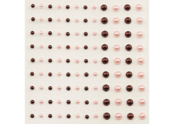 Αυτοκόλλητες πέρλες Grenadine 3+5mm 108τεμ Αυτοκόλλητες πέρλες Grenadine 3+5mm 108τεμ
