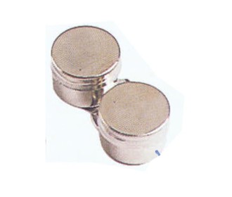 Δοχείο αναμίξεως μεταλλικό με 2 θέσεις & καπάκι