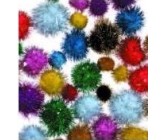 Πομ - πομ μεταλλιζέ  100τεμ Πομ - πομ μεταλλιζέ  100τεμ