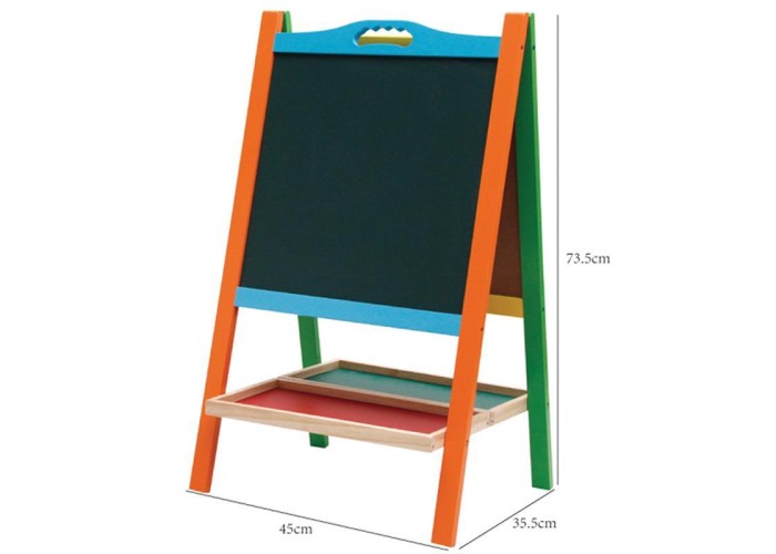Πίνακας παιδικός διπλός χρωματιστός 76x45x6cm Πίνακας παιδικός διπλός χρωματιστός 76x45x6cm