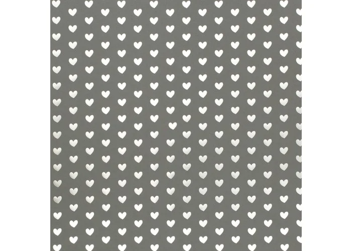 Xαρτόνι Bazzill foil heart 30cm x30cm  rock candy